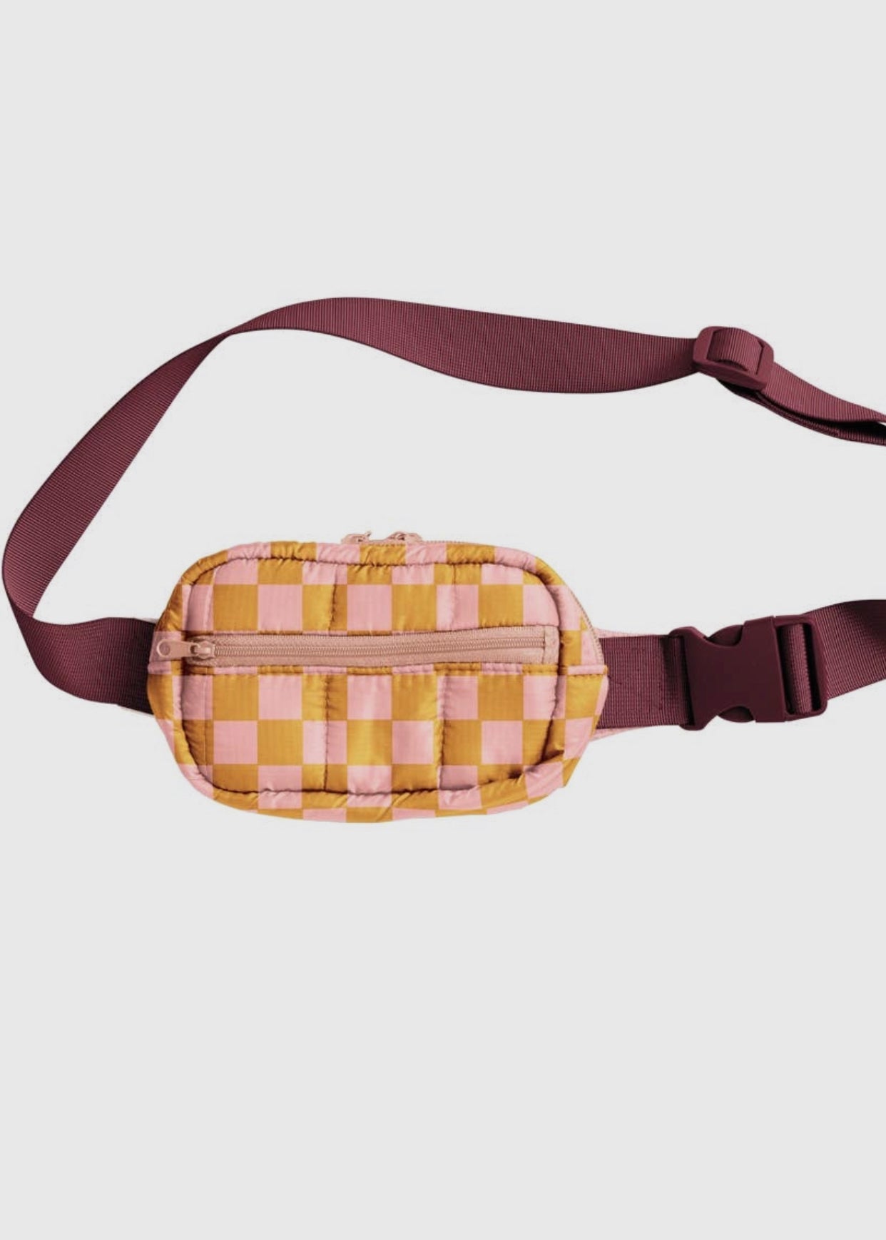 Puffy Checkered Fanny pack